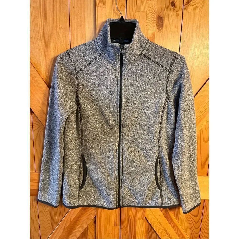 Eddie Bauer Women Small Gray Jacket Coat (2462)